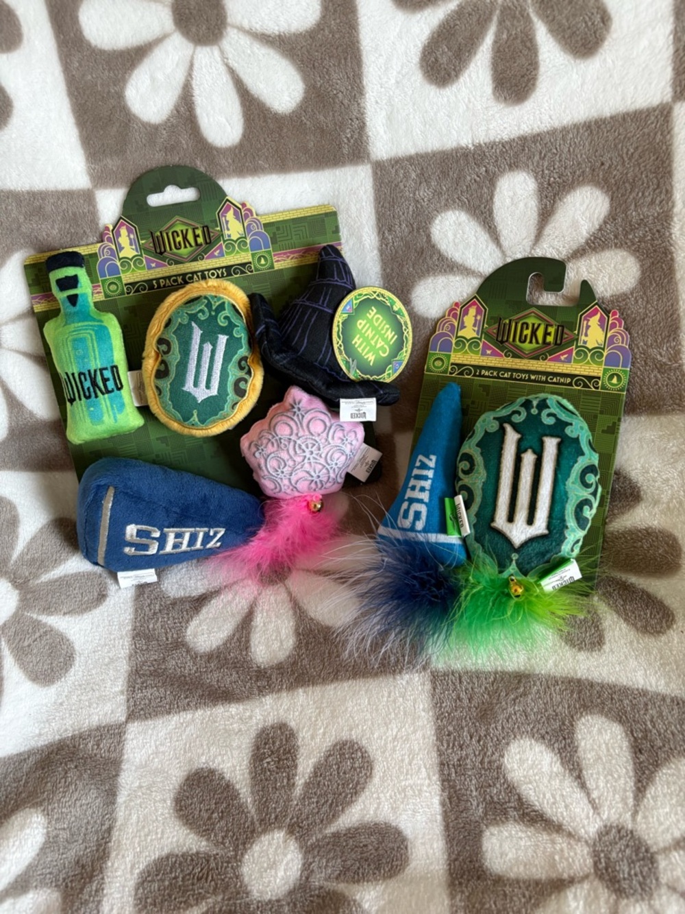 Wicked Cat Toy Bundle with Blue, Green, Pink & Black